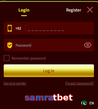 Samratbet login preview